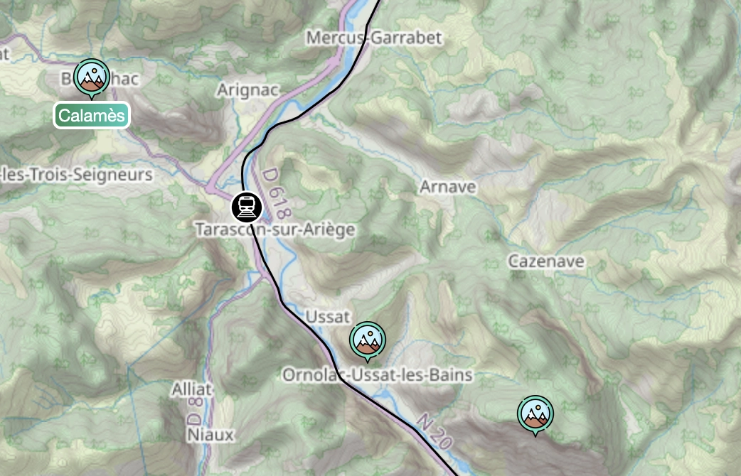 Aperçu des nouvelles falaises de la région Ariège